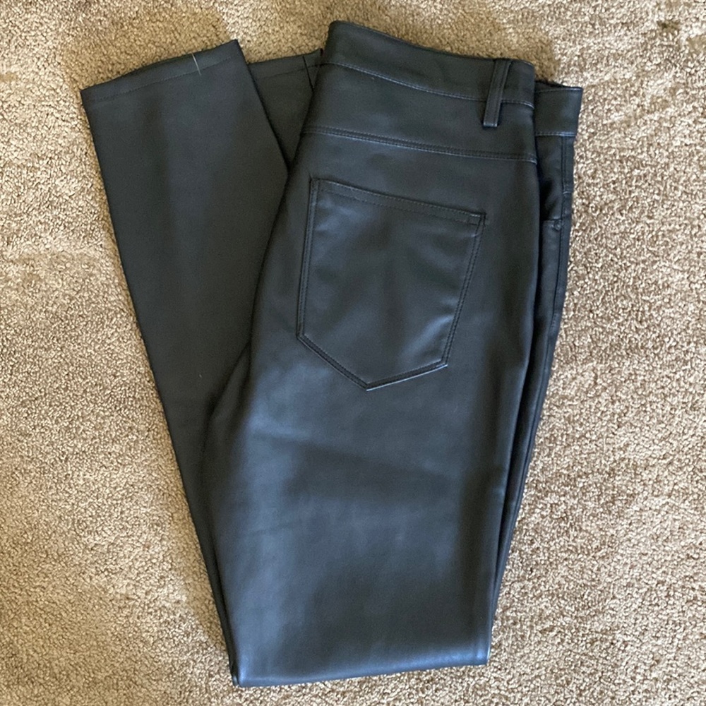 Zara Faux Leather Full Length Pants